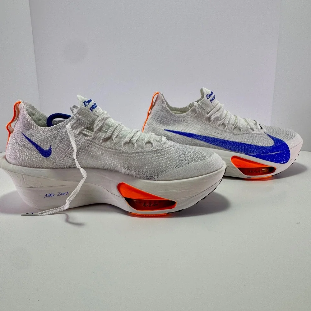 Nike Alphafly 3 Prototype Bowerman White‎ Blue Orange Running Shoes NWT 10.5